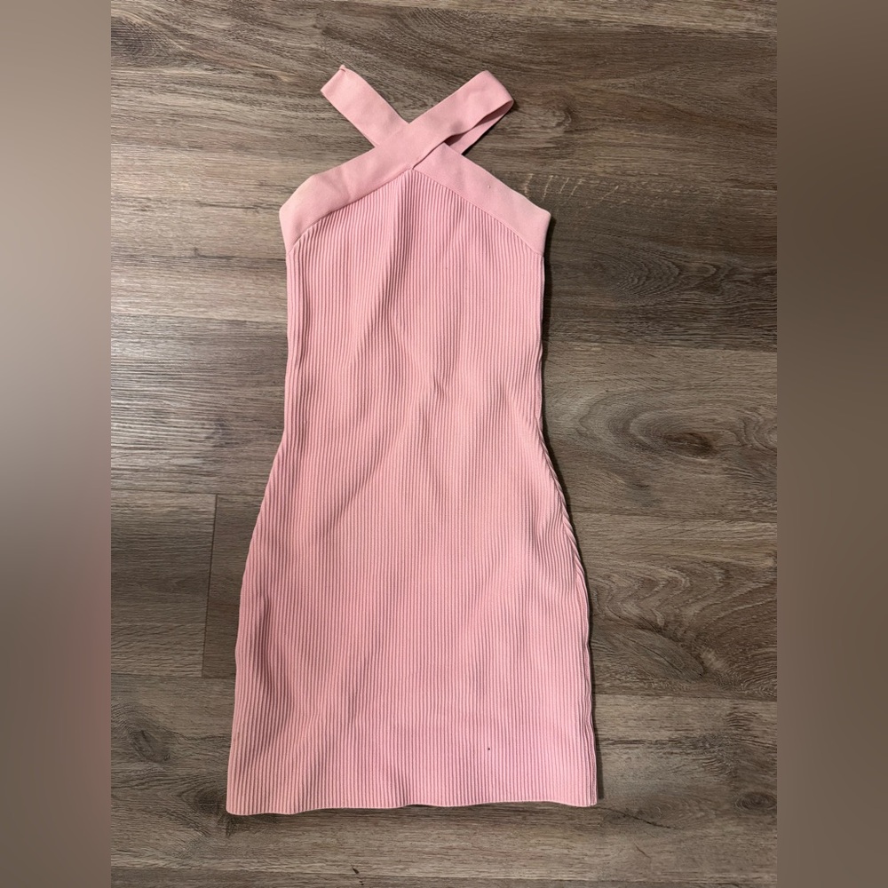 Aritzia Strapless Pink Dress